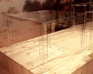 Kartell invisible dining table