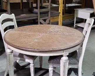Ashley Furniture table with leaf and 4 chairs