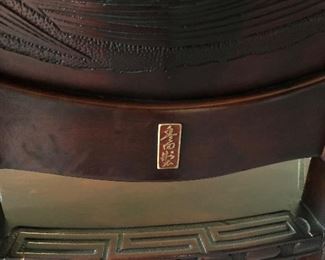 Circa 1900there is a metal label on the chair