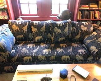 Fine condition animal print sofa