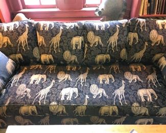Animal print sofa in fine condition