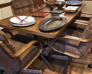 Kitchen table and six chairs