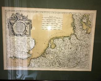 Plate engraved antique map