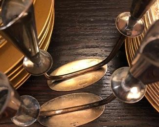 Danish silverplate candlesticks