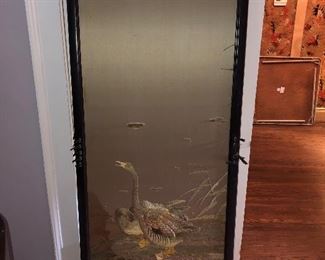  Damaged Japanese antique silk screen