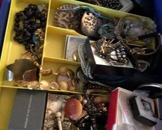 Box of jewelry we have not yet sorted