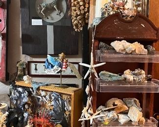 More rocks and gems.  Zoom in on that framed horse.....still researching this find