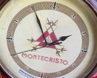 Rare - two sided Romeo & Juliet Montecristo advertising clock 