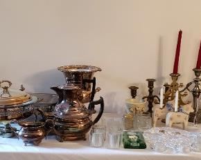 Plated Silver and Candles