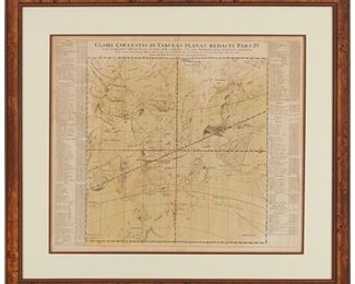 3145
Johann Gabriel Doppelmayr; And Johann Baptiste Homann
(1677-1750, German); And (1664-1724, German)
"Globi Coelestis in Tabulas Planas Redacti Pars IV," from "Hemisphaerium coeli," circa 1730
Engraving with hand-coloring on paper
From the edition of unknown size and date
Plate: 19.75" H x 23.375" W
Estimate: $300 - $500