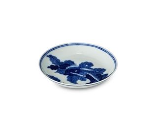 3315
A Chinese Blue And White Porcelain Dish
First-Quarter 20th Century, Republican Period (1912-1949)
With blue underglaze Jiangxi Ciye Gongsi mark for Jiangxi Porcelain Company
The small, glazed white porcelain bowl with blue underglaze silkworm and mulberry leaf design
1" H x 5.125" Dia.
Estimate: $800 - $1,200