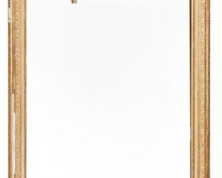 3332
A French Carved Giltwood Wall Mirror
Late 19th/Early 20th Century
The rectangular mirror enclosed by a carved giltwood frame surmounted by a laurel wreath, ribbons, and floral swags
72" H x 40" W x 3" D
Estimate: $1,200 - $1,800