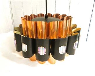 copper and metal MCM light fixture