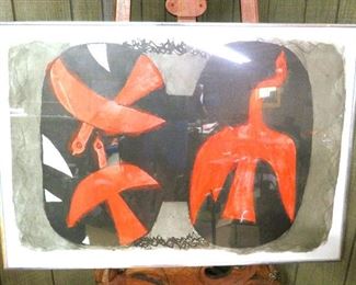 Georges Bracques French Birds poster