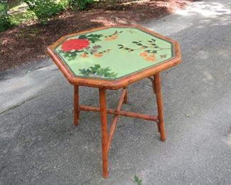 Bamboo painted table