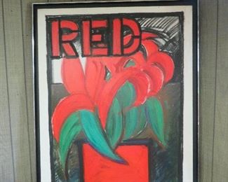 Huge original painting "RED"