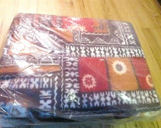 Tiki Hawaiian blanket