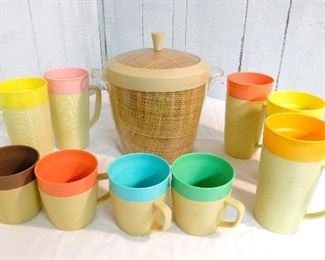 vintage MCM Raffiaware