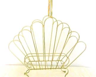 fan metal MCM magazine stand