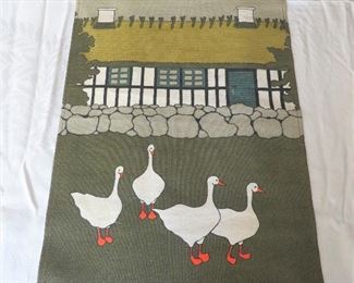Duck textile wall art MCM