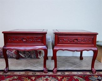 Pair of Rosewood End Tables