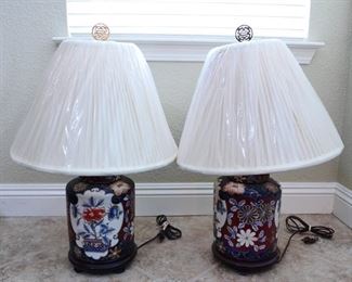 Pair of Chinese Porcelain Lamps