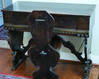 Unique Desk with Folding Top and Chair