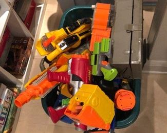 Lots of Nerf toys