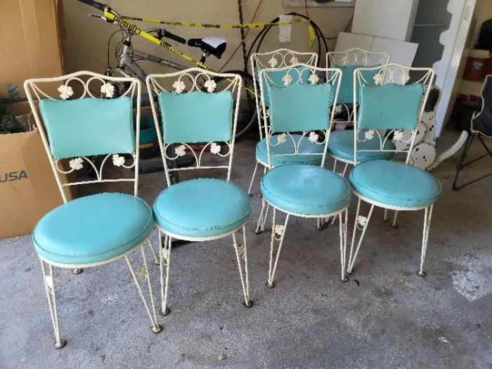 Vintage Wrought Iron Chairs