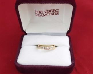 14k Gold Ring with Diamonds