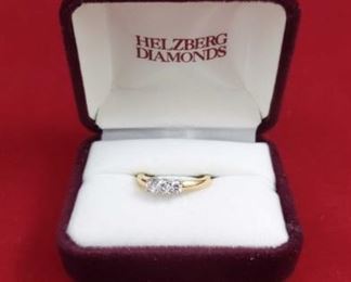 14kt 1.2ct 3 Diamond Ring