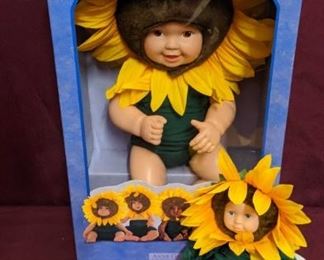Anne Geddes Baby Sunflower Dolls