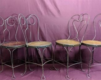 Antique Ice Cream Parlor Chairs