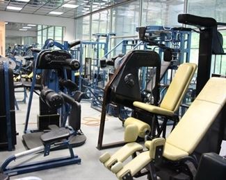 Lots of commercial Nautilus gym equipment