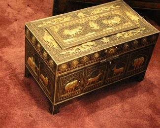 Ornate metal box