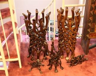 Assorted wood stands