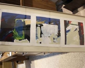 Abstract triptych