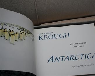 Pat & Rosemarie Keough "Antarctica" book with box & stand, signed limited edition