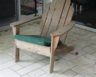 Single Adriondack chair