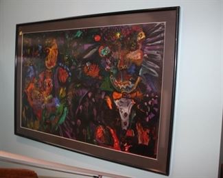 Abstract painting signed McClellan