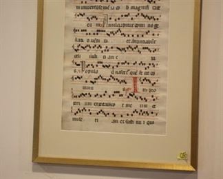 Illuminated music sheets - pair
