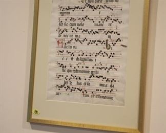 Illuminated music sheets - pair