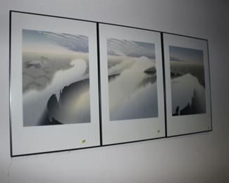 Elizabeth Scott serigraph triptych