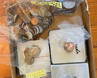 Assorted US & foreign coins
