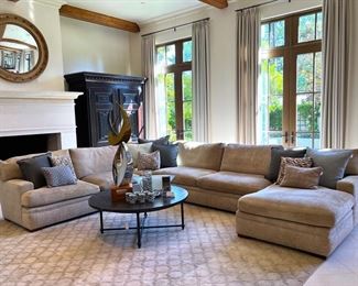 * Kisabeth ‘Gunnison’ Custom Sectional Sofa (156”x120”x40”)