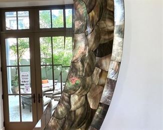 * Christopher Guy Abalone Shell Mirror (47” Diameter)
