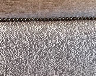 * David Gilbert Vanguard Circular Dining Table with two Banquets and two Captains Chairs (66”Dia).