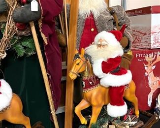 * Kenmore Refrigerator&nbsp;
* Reese Automobile Hitch Receiver Mounted 4 count Bicycle Carrier/Transporter
* Christmas Wreaths and Staircase Garland..
* Studio Nova Christmas Cookie Jar&nbsp;
* Department 56 Krinkles Kottages Cookie Jar
* Mr. Christmas County Fair Carousel
* Signed Diana Lemmon ‘Hiram’ Santa Klaus circa ‘92
* Fitz and Floyd Reindeers
* Christopher Radko Snow Globes
* Vintage Halloween and Christmas Plastic Yard Blow-Molds
* Travertine Topped Outdoor Coffee Table
* Rustic Stone Tile Top Endtable
* Faux Grass Astroturf/Synthetic Grass Area Rug
* Bookcases- White or Maple colored
* IKEA Malm Dresser in white