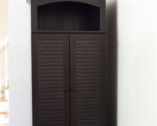 Desk computer cabinet.  Great for small spaces.  