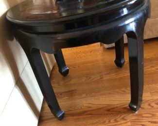 Black lacquer table, made in Taiwan